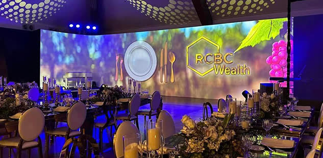 VideoSonic LED and 3D projection — RCBC Wealth Dinner, Philippines
